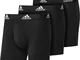 Adidas Bos Briefs 3 Pairs GU8889, Mens Boxer Shorts, Black, S EU