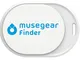 musegear Keyfinder Mini con Bluetooth App I Keyfinder ad Alta Voce per Cellulare - Bianco...