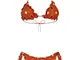 ME FUI Costume da Bagno Donna Bikini MF23-1522U Arancione