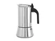 Bialetti 6356 Caffettiera Acciaio Inox Venus Tazze 6 Fondo Induzione Bachilite, 6 Cups, In...