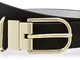 Tommy Hilfiger New Fancy Reversible Belt 3.0 Cintura, (Blue 0yg), 6 (Taglia Produttore: 90...