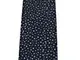 DRAKE'S LONDON cravatta uomo cm 8 foderata blu/grigio 100% seta MADE IN ENGLAND (Blu/Grigi...