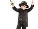 Costume da Zorro 5 pezzi - taglia S per bambini - 98-116