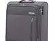 American Tourister Heat Wave Bagaglio a Mano, Spinner S (55 cm - 38 L), Charcoal Grey
