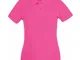 Fruit of the Loom - Polo 100% Cotone - Donna (XS) (Fucsia)