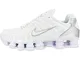 Nike Shox TL, Scarpe da Corsa Uomo, White White Mtlc Silver Max Orange, 42.5 EU