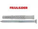 FRIULSIDER X3 64602 TASSELLO PROLUNGATO BORDO SVASATO CON VITE TPS TORX ZINCATA-8x80/30