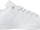 adidas Stan Smith J, Scarpe da Ginnastica Bambino, Bianco (White/Ftwr White/Ftwr White), 3...