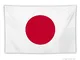 Dkisee - Arazzo da parete con bandiera del Giappone, decorazione da parete per soggiorno,...
