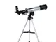 QQLK Telescopio Astronomico Telescopio Bambini 90/100Mm HD, Telescopio Rifrattore Astronom...