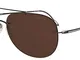 Silhouette Occhiali da Sole ADVENTURER 8667 BLACK DARK SILVER/BROWN POLARIZED taglia unica...