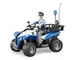 bruder 63010 - Quad della polizia con poliziotto ed equipaggiamento, veicolo fuoristrada,...