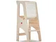 Bianconiglio Kids ® EVO Learning Tower Regolabile in altezza con Bordi arrotondati, CE EN7...