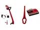 Einhell GC-CT 18/24 Li P Tagliabordi A Batteria Power X-Change, Rosso Nero