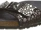 Birkenstock MADRID Birko-Flor Ciabatte Donna, Nero (Metallic Stones Black Metallic Stones...