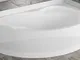 Novellini Vasca Bagno Angolare Angolo Asimmetrica Curva Vogue Standard Telaio Colonna Dest...