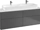 Villeroy und Boch Finion Vanity Unit G20200, 1600x603x501mm, con Illuminazione a LED, Pias...