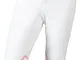 Pfiff Piccola 122 - Pantaloni da equitazione per bambini, con inserti grip, colore: Bianco...