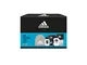 Adidas, Confezione Regalo Uomo Ice Dive, Eau de Toilette 50 ml, Dopobarba 100 ml e Berrett...