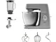 Kenwood KVL6370S Impastatrice Chef Elite, Movimento Planetario, dotato di 3 ganci, 8 veloc...