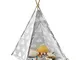 SoBuy Tenda Indiani Bambini Teepee Bambini Casette Bambini tenda per bambini casetta da gi...