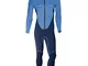 Beuchat Monopezzo Atoll Zip Frontale (ZF) 2mm per Uomo, Men's, Blu, S