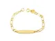 Monde Petit Bracciale per bambini - oro giallo 9k (375) - Scatola Regalo - Certificato di...