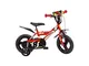 Dino Bikes 123 GLN bicicletta serie 23 con rotelle e freno anteriore per bambini dai 3 ai...