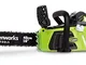 Greenworks 20077 Motosega a batteria 40cm 40V al Litio (senza batteria e caricabatterie)