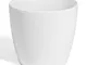 Prosperplast Vaso per Piante Coubi Rotondo 2L Colore: Bianco Lucido ø 150 mm