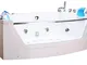 VASCA BAGNO IDROMASSAGGIO CROMOTERAPIA 2 PERS. NUOVA PRIVILEGE BATH TUB 180X90