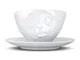 TGO Oh Please Face - Tazza con piattino, con Faccia