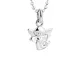 butterfly Bambine Ragazze Collana Argento 925 Swarovski Elements originali ciondolo Angelo...