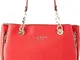 Guess G Chain Girlfriend Satchel, Bags Hobo Donna, Red, One Size