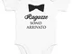 Shirtgeil Body neonato manica corta - Ragazze sono arrivato con papillon - Regalo neonati...