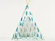 ROCKETBABY Set Tenda Tipi White Trees e Tappeto