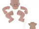 01 02 015 Bambole del Bambino rinato, Kit di Bambole Reborn Fatte a Mano Fai-da-Te Fornitu...