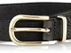 GANT O1. SIGNATURE WEAVE LEATHER BELT, Cintura Donna, Nero ( BLACK ), 105cm /42W