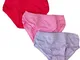 JADEA Tris Slip Bambina Colori Assortiti Scelta Taglia 2-3/4-5/7-8/9-10anni