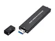 NFHK USB 3.0 to NVME M-key M.2 NGFF SATA SSD External PCBA Case Conveter Adapter RTL9210B...