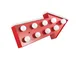 IDEAL LUX CIRCUS AP9 LAMPADA DA PARETE IN METALLO ROSSO LUCIDO 9x40W E14