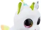 Ty - Portachiavi di Peluche - Beanie Boos Clips - Unicorno - Pixy - Bianco e Arcobaleno -...