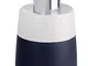 Wenko Malta - Dispenser per sapone liquido, capacità 0,3 l, Ceramica, dunkelBlu, 7.5  x  7...