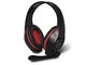 SPIRIT OF GAMER -"PRO-H5" Rosso Per PC/Sound STEREO 2.0 / HP 40 Mm Con Cuscinetti Auricola...