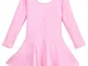 Bambini Thick Velvet Ballet Body Gonne Autunno Inverno Balletto Abbigliamento riscaldano D...