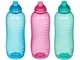 Online Kitchenware Sistema - Bottigliette d'acqua da 460 ml, colori: blu, verde lime, rosa...