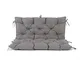 Mare WEH cuscino con schienale per panca, 100 x 98 x 12 cm, Grigio