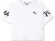 Puma Alpha Tee G, Maglietta Bambina, White, 140