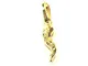 Ciondolo Oro Giallo 18kt (750) Pendente Piccolo Corno Cornetto Mini Portafortuna Uomo Donn...