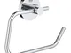 Grohe 40689001 Porta Rotolo Essentials New, Cromo